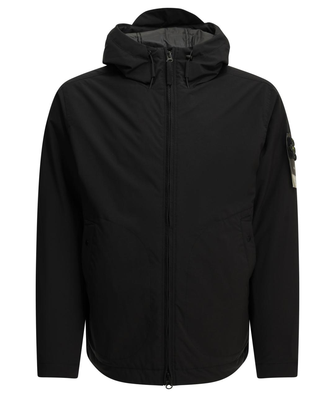 STONE ISLAND Черная полиэстеровая куртка, фото 1