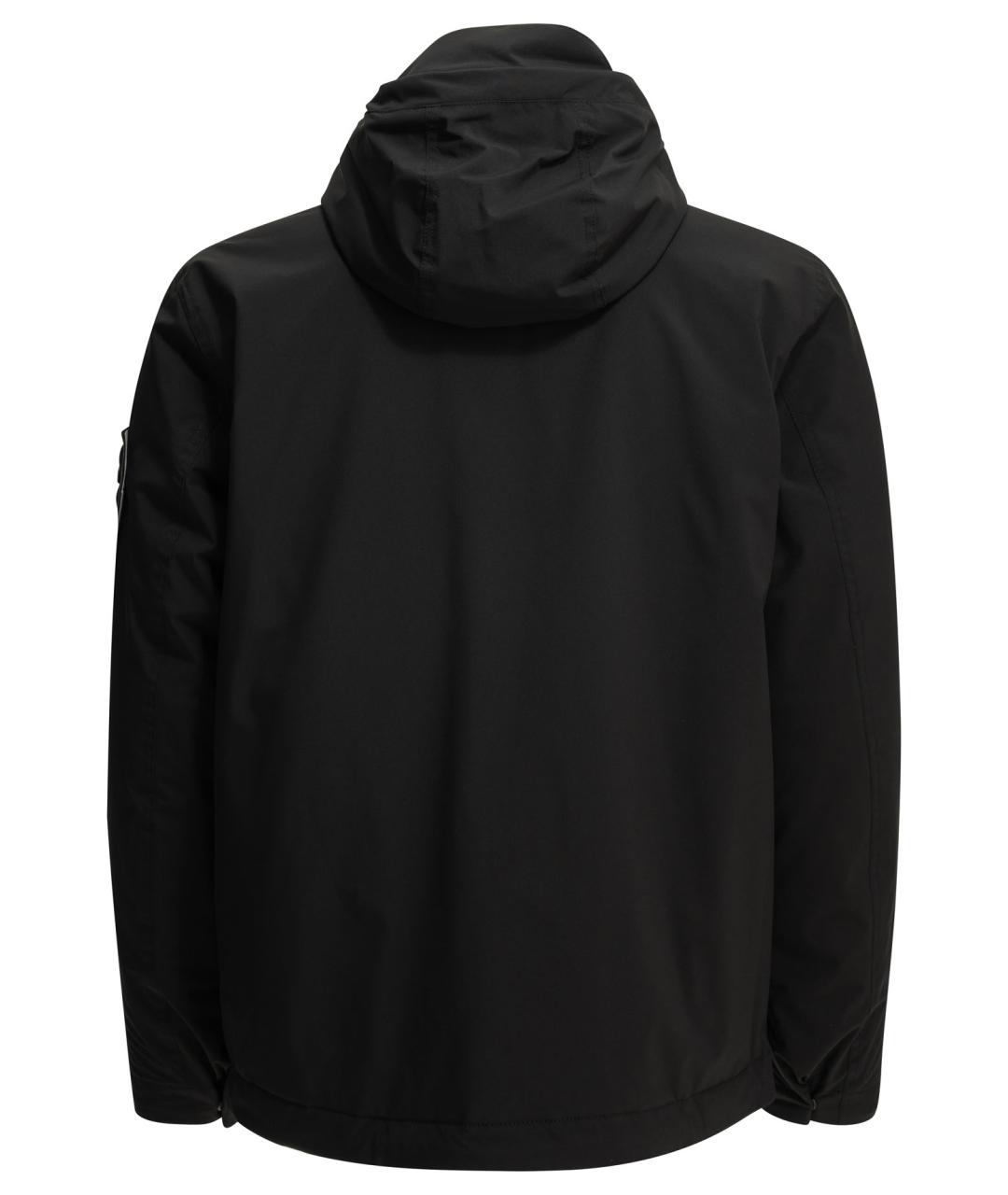 STONE ISLAND Черная полиэстеровая куртка, фото 2
