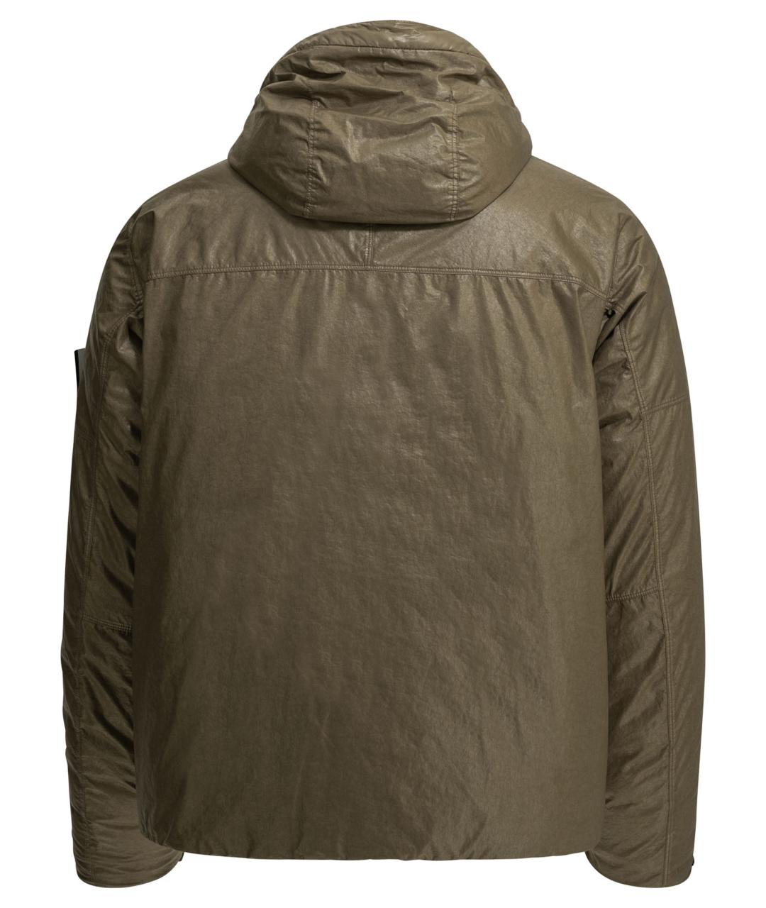 STONE ISLAND Зеленая полиамидовая куртка, фото 2