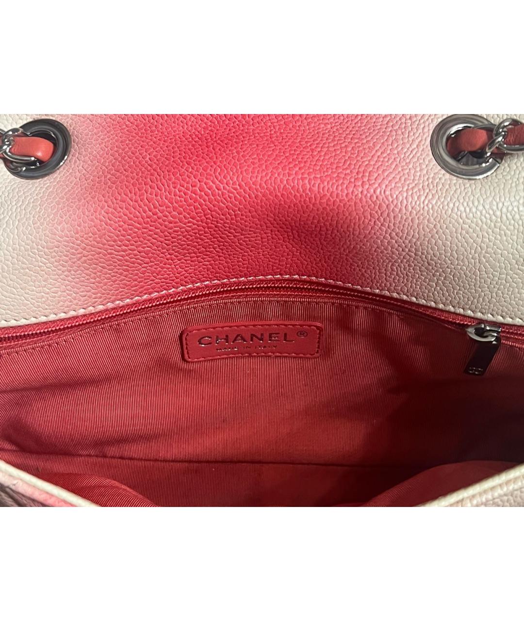 CHANEL Розовая кожаная сумка через плечо, фото 4