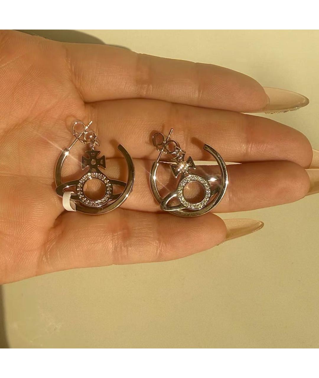 VIVIENNE WESTWOOD Серебряные латунные серьги, фото 5