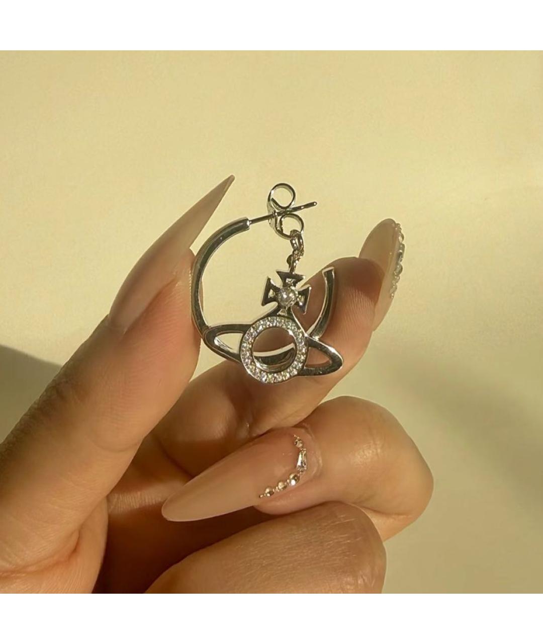 VIVIENNE WESTWOOD Серебряные латунные серьги, фото 6
