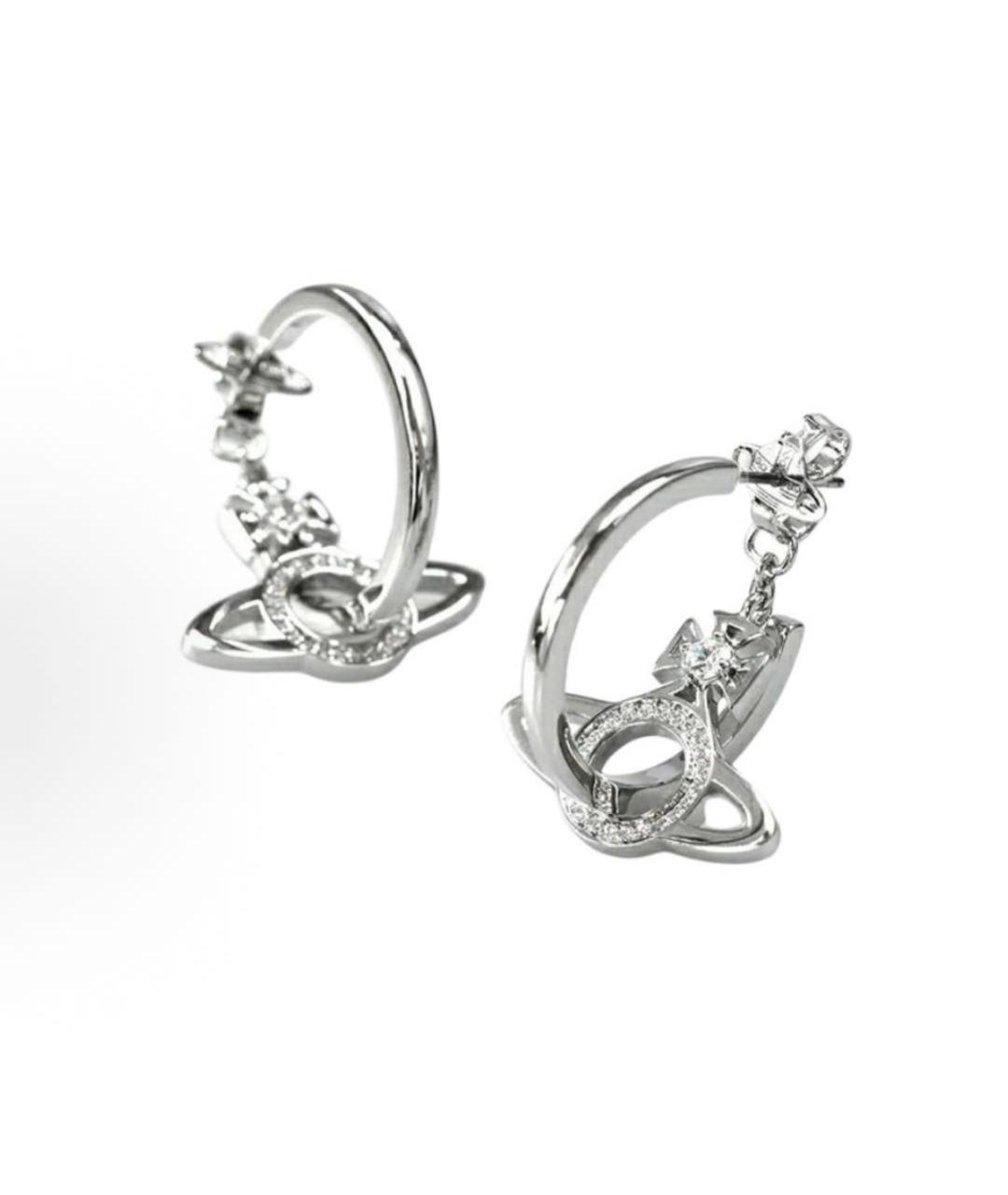 VIVIENNE WESTWOOD Серебряные латунные серьги, фото 2