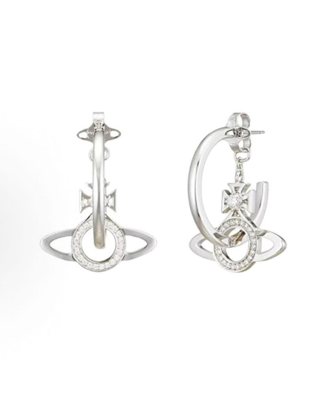 VIVIENNE WESTWOOD Серебряные латунные серьги, фото 8