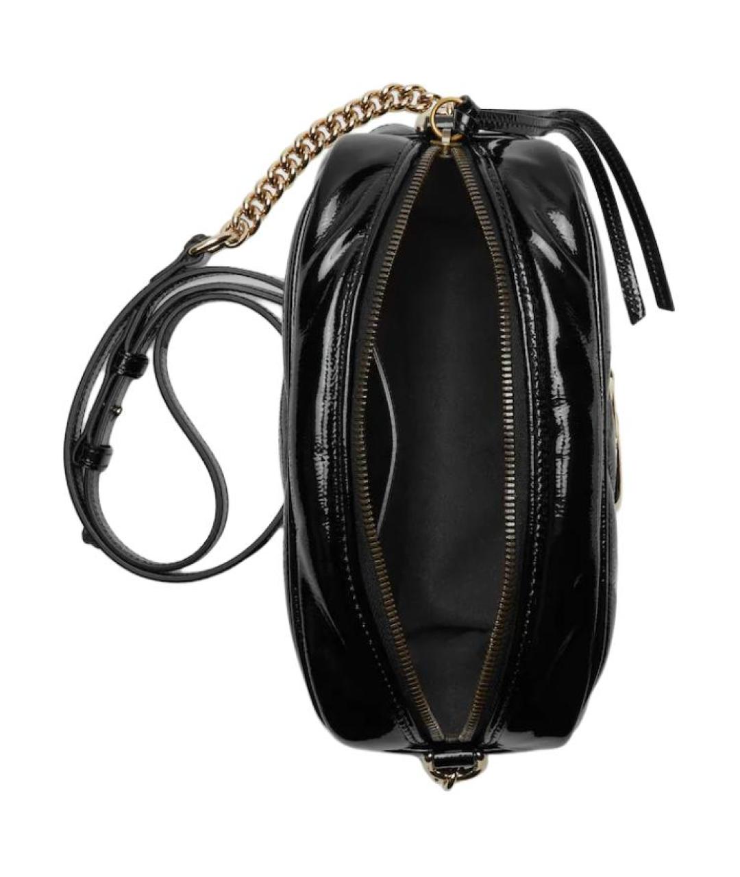 GUCCI Черная кожаная сумка через плечо, фото 4