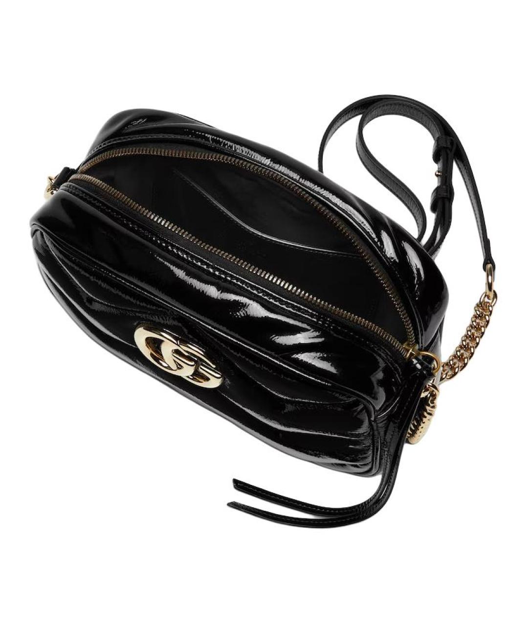 GUCCI Черная кожаная сумка через плечо, фото 3