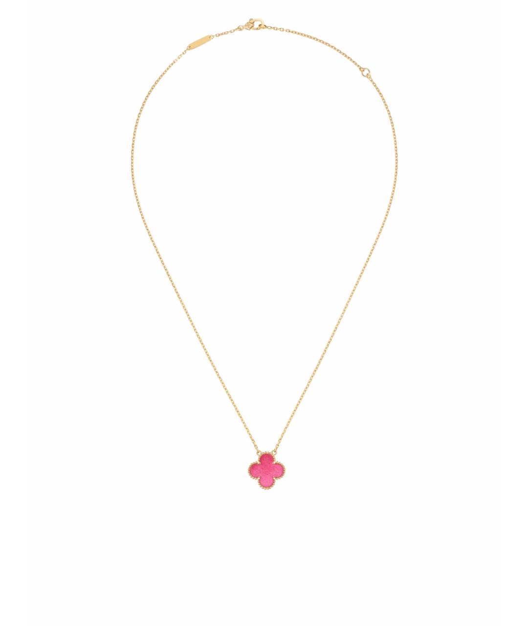 VAN CLEEF & ARPELS Розовое колье из желтого золота, фото 1