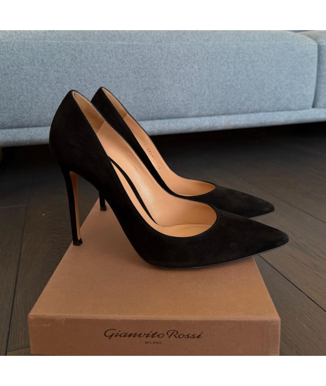 GIANVITO ROSSI Черные кожаные туфли, фото 9