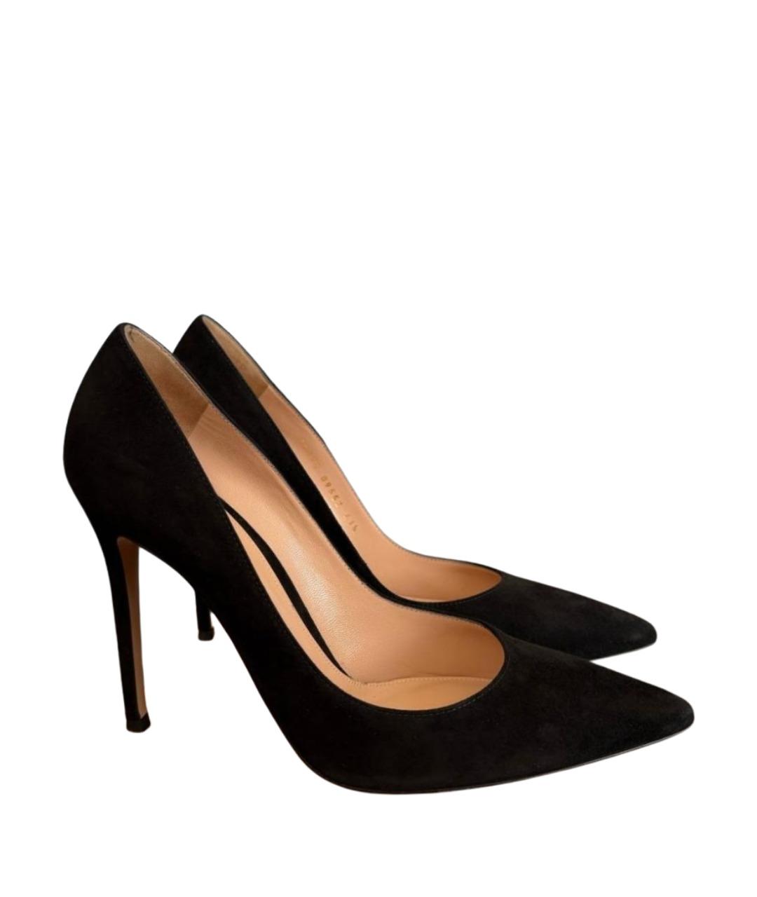 GIANVITO ROSSI Черные кожаные туфли, фото 10
