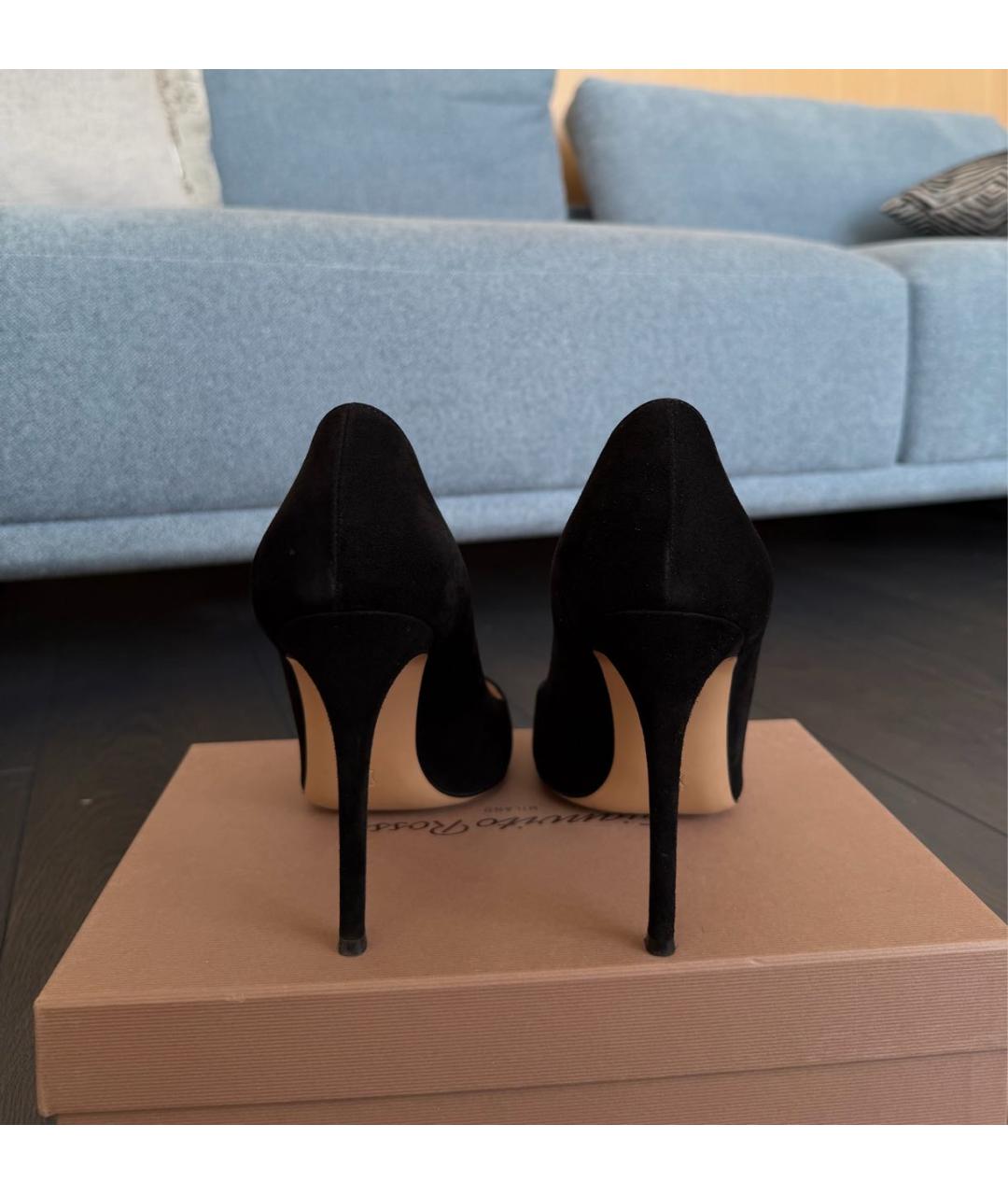 GIANVITO ROSSI Черные кожаные туфли, фото 8