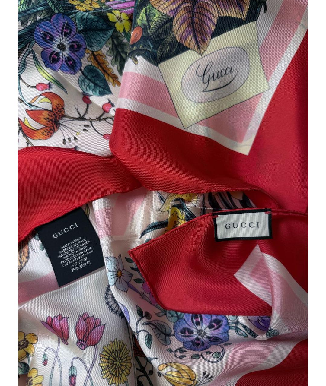 GUCCI Мульти шелковый платок, фото 4