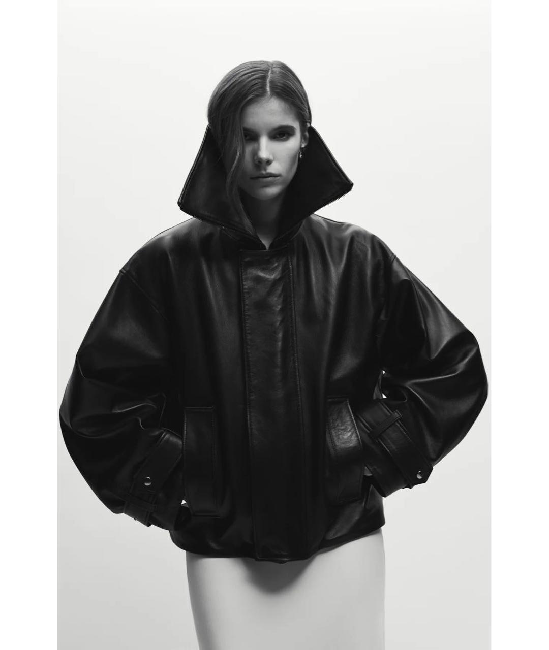 ERIKA CAVALLINI Черная кожаная куртка, фото 5