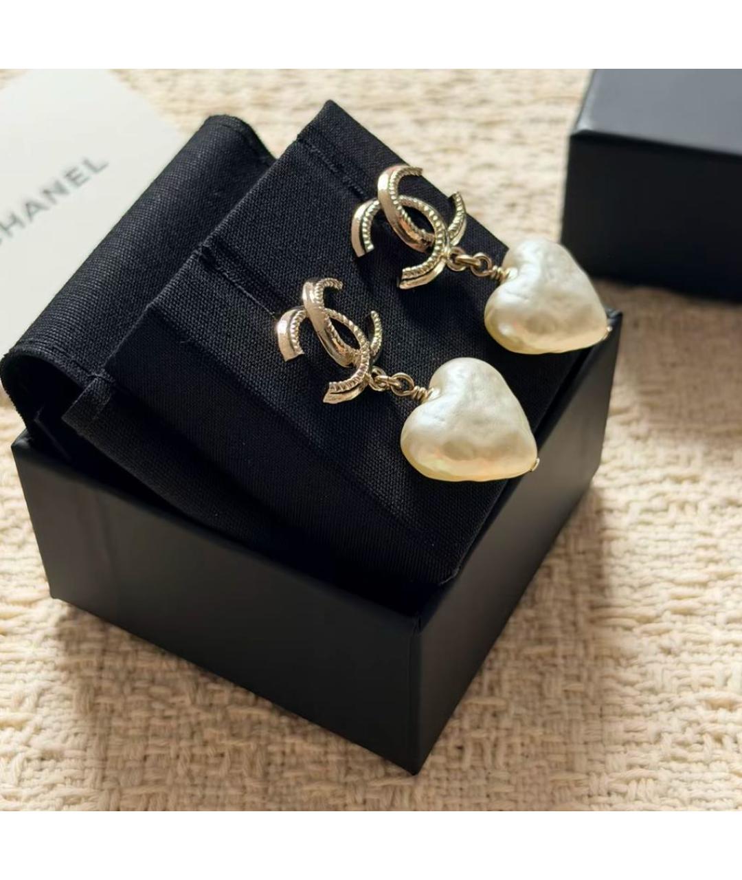 CHANEL Золотые серьги, фото 5