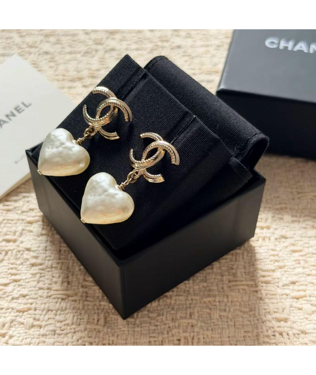 CHANEL Золотые серьги, фото 4