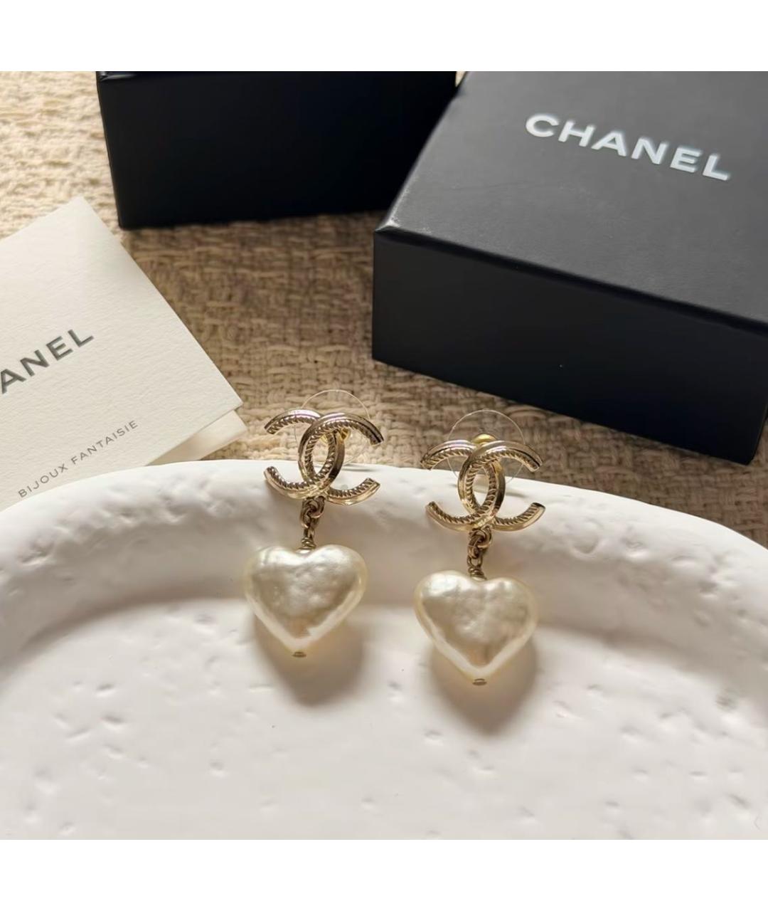 CHANEL Золотые серьги, фото 6
