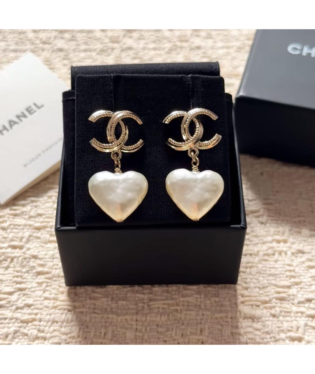 CHANEL Золотые серьги, фото 3
