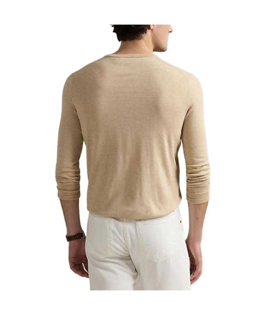 POLO RALPH LAUREN Бежевый джемпер / свитер, фото 4