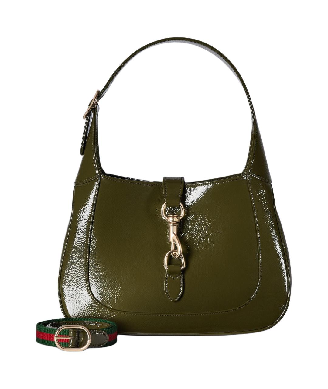 GUCCI Зеленая кожаная сумка через плечо, фото 2