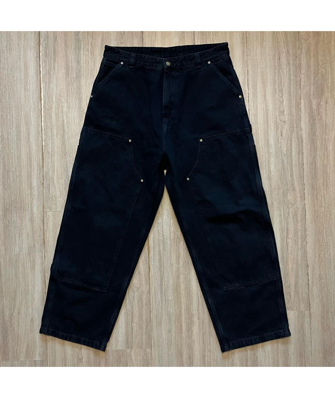 CARHARTT WIP Черные хлопковые прямые джинсы, фото 8