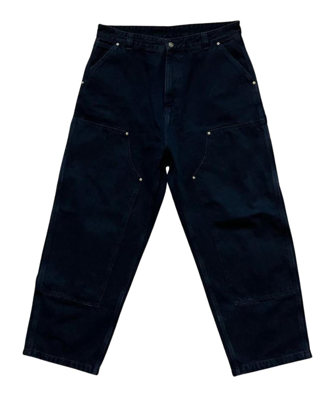 CARHARTT WIP Черные хлопковые прямые джинсы, фото 1