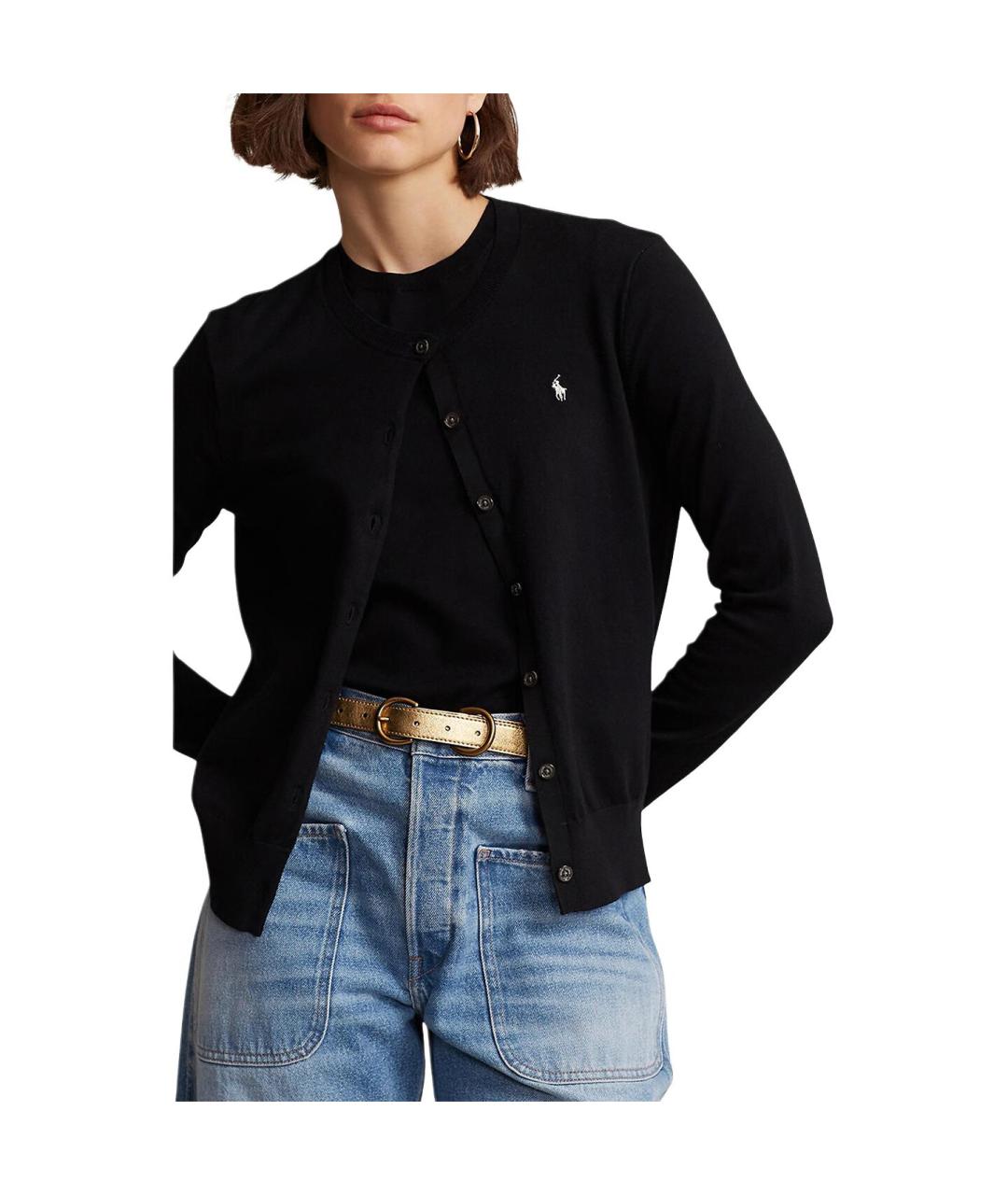 POLO RALPH LAUREN Черный кардиган, фото 4