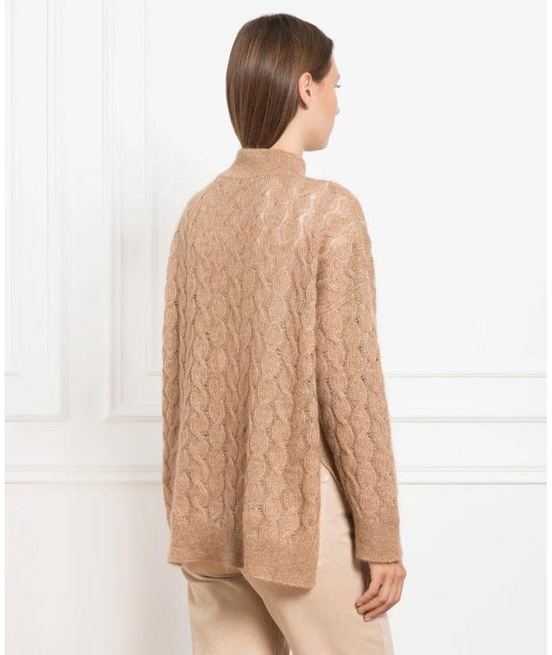 BRUNELLO CUCINELLI Бежевый шерстяной джемпер / свитер, фото 4