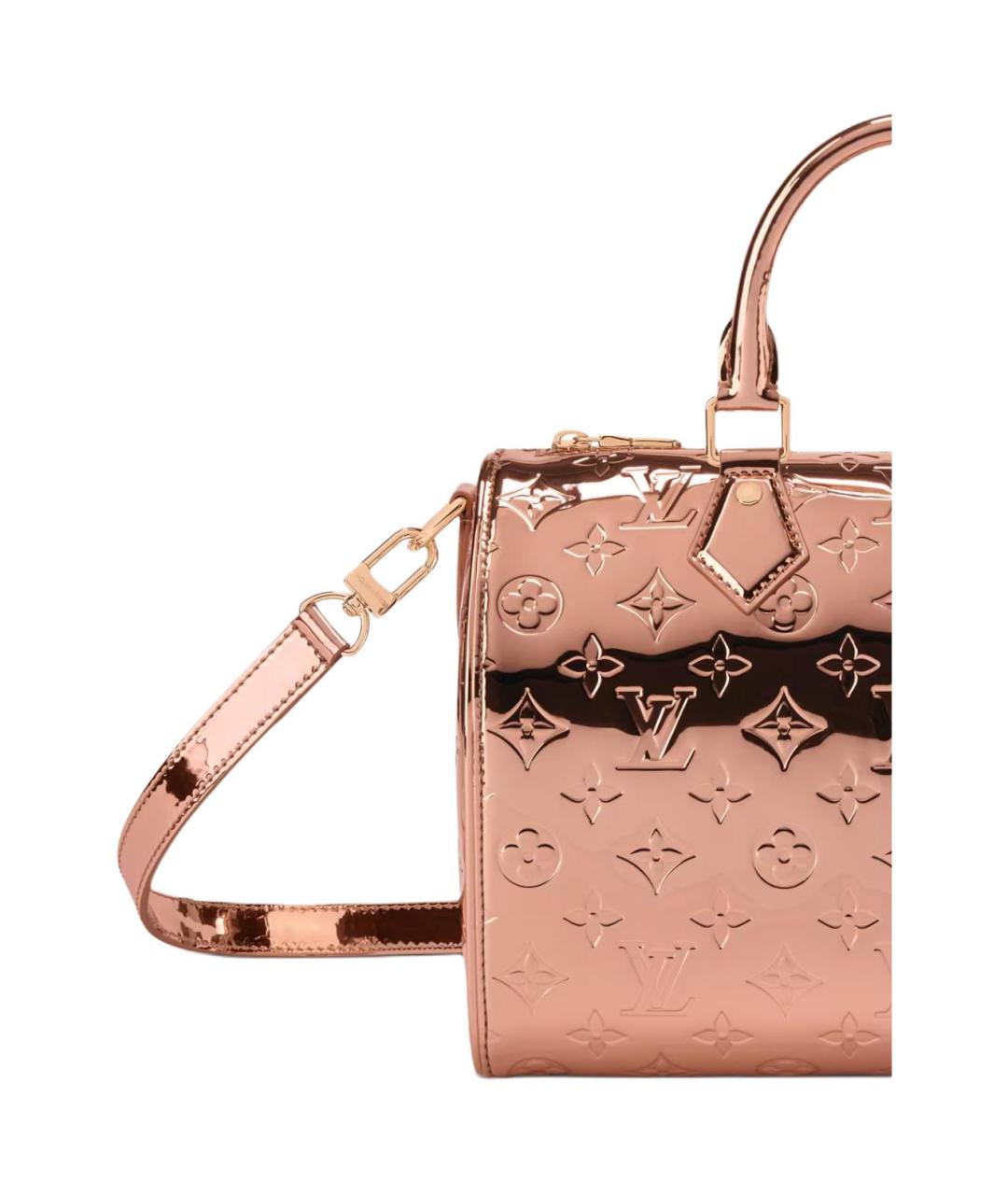 LOUIS VUITTON Розовая сумка через плечо из канвы, фото 5