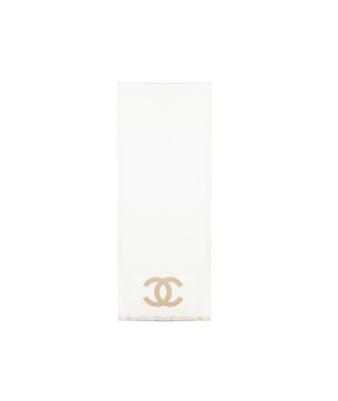 CHANEL Бежевый шарф, фото 1