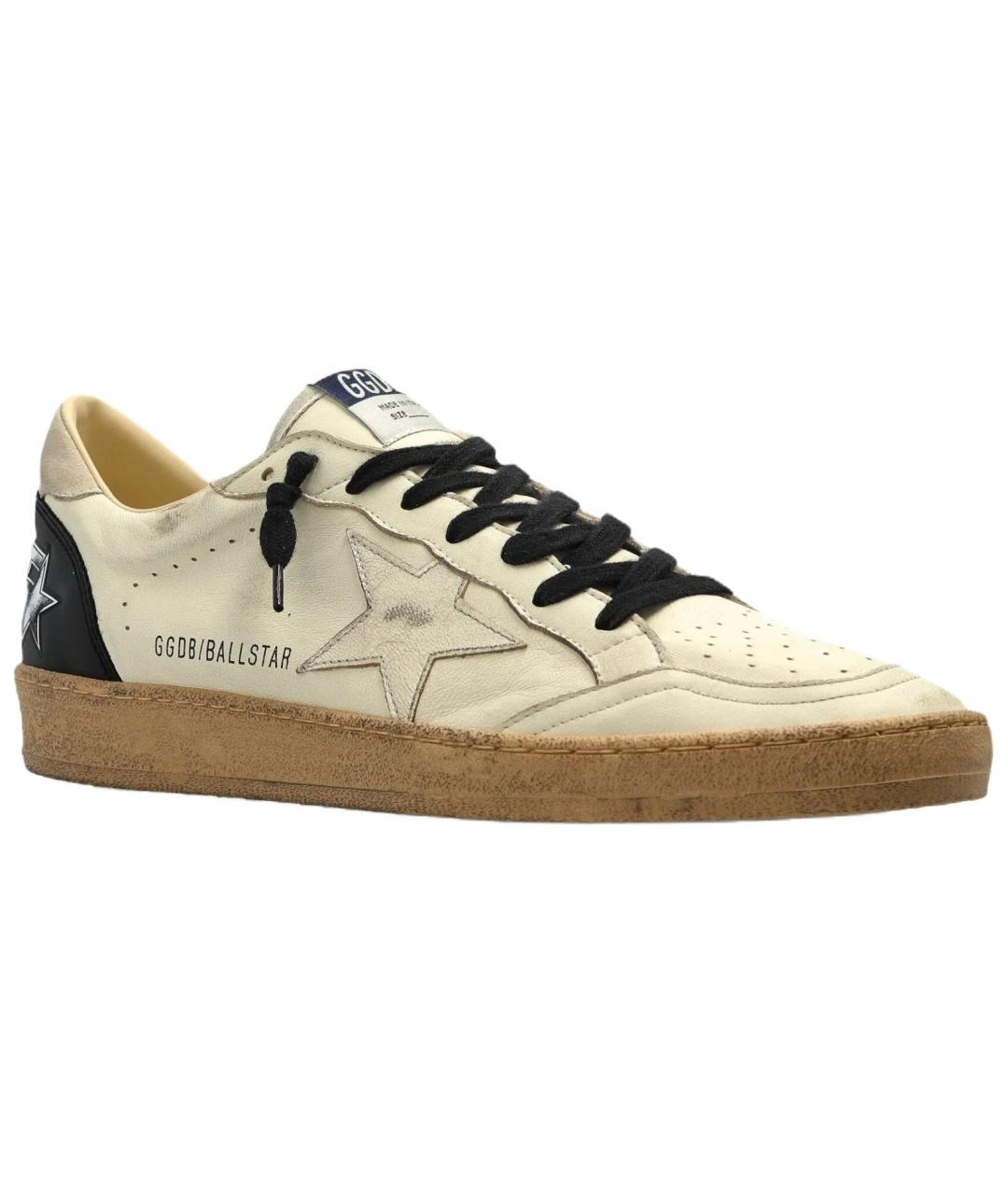 GOLDEN GOOSE Белые низкие кроссовки / кеды, фото 3