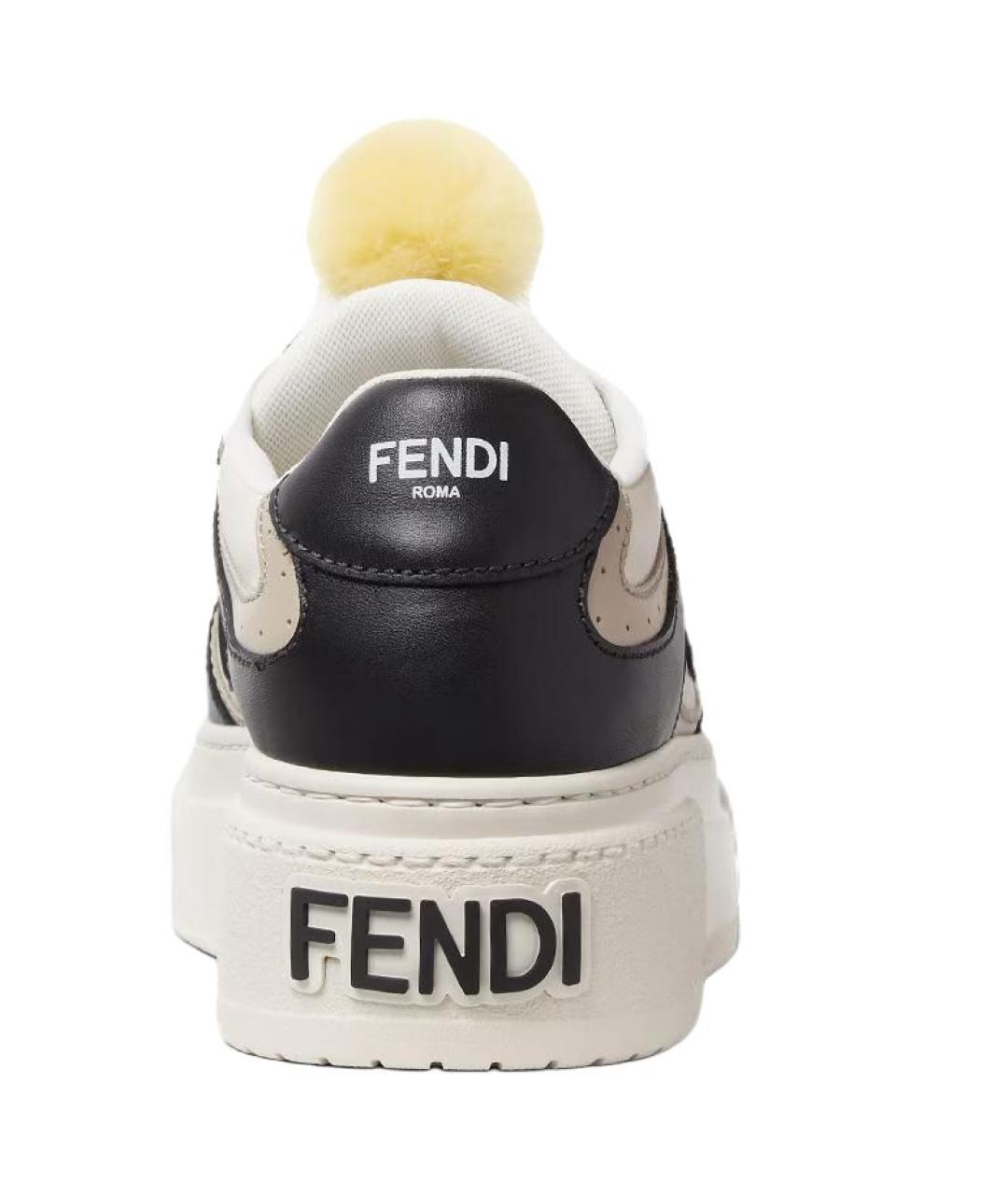 FENDI Черные кроссовки, фото 5