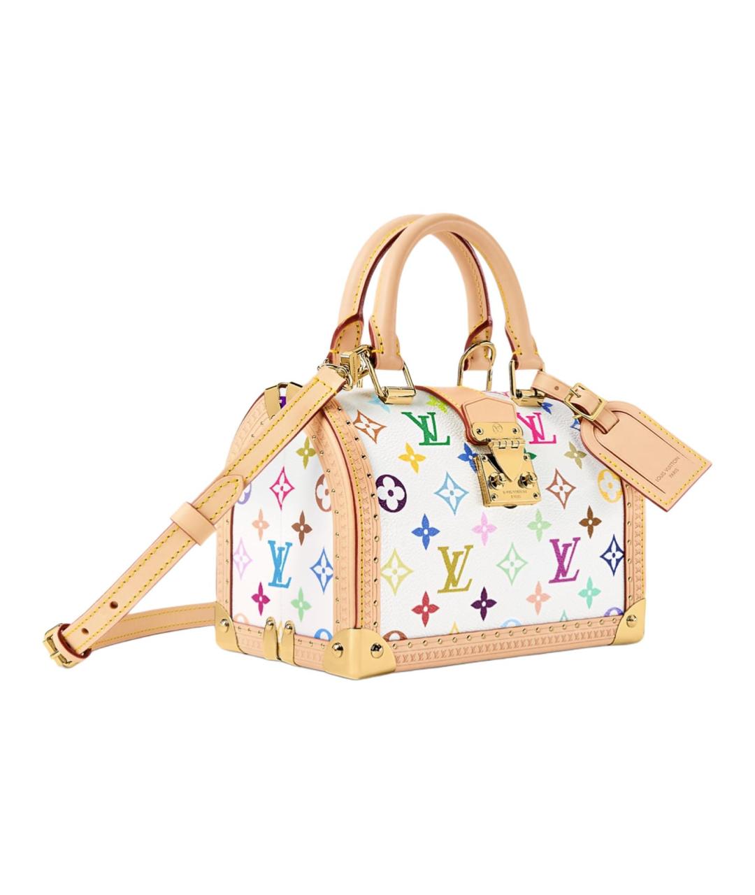 LOUIS VUITTON Белая сумка через плечо из канвы, фото 2