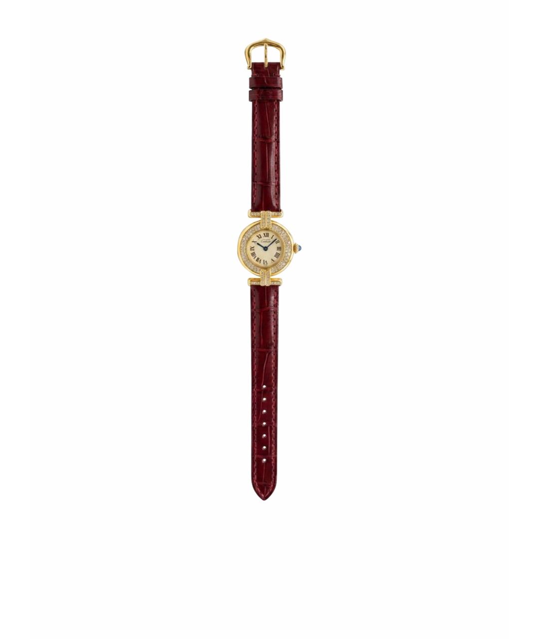 CARTIER Бордовые часы, фото 1