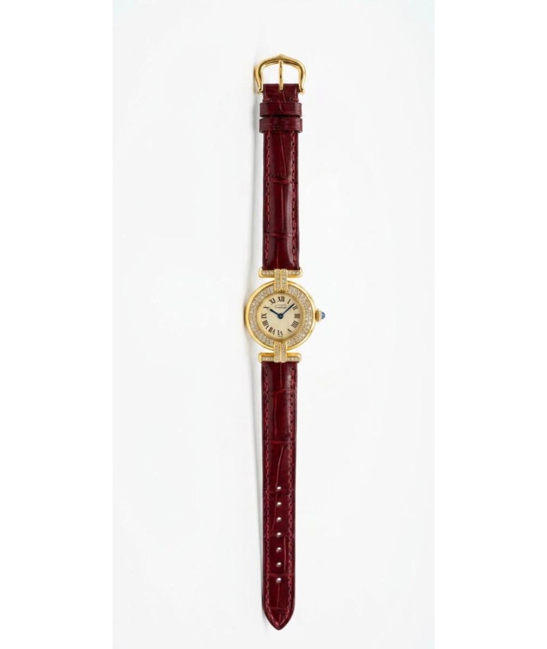 CARTIER Бордовые часы, фото 6