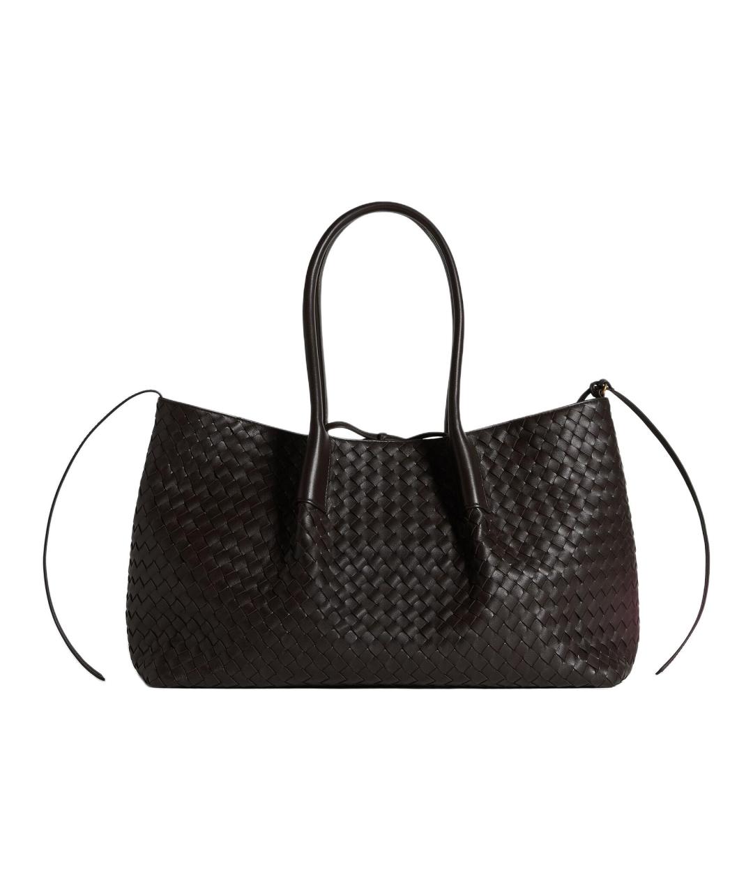 BOTTEGA VENETA Коричневая кожаная сумка через плечо, фото 1