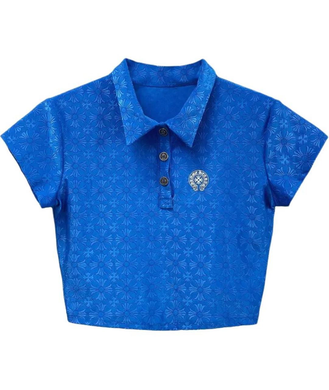 CHROME HEARTS Синяя рубашка, фото 1