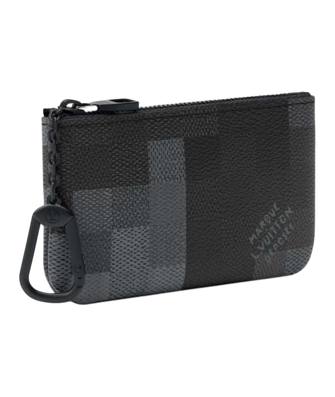 LOUIS VUITTON Черная ключница, фото 2