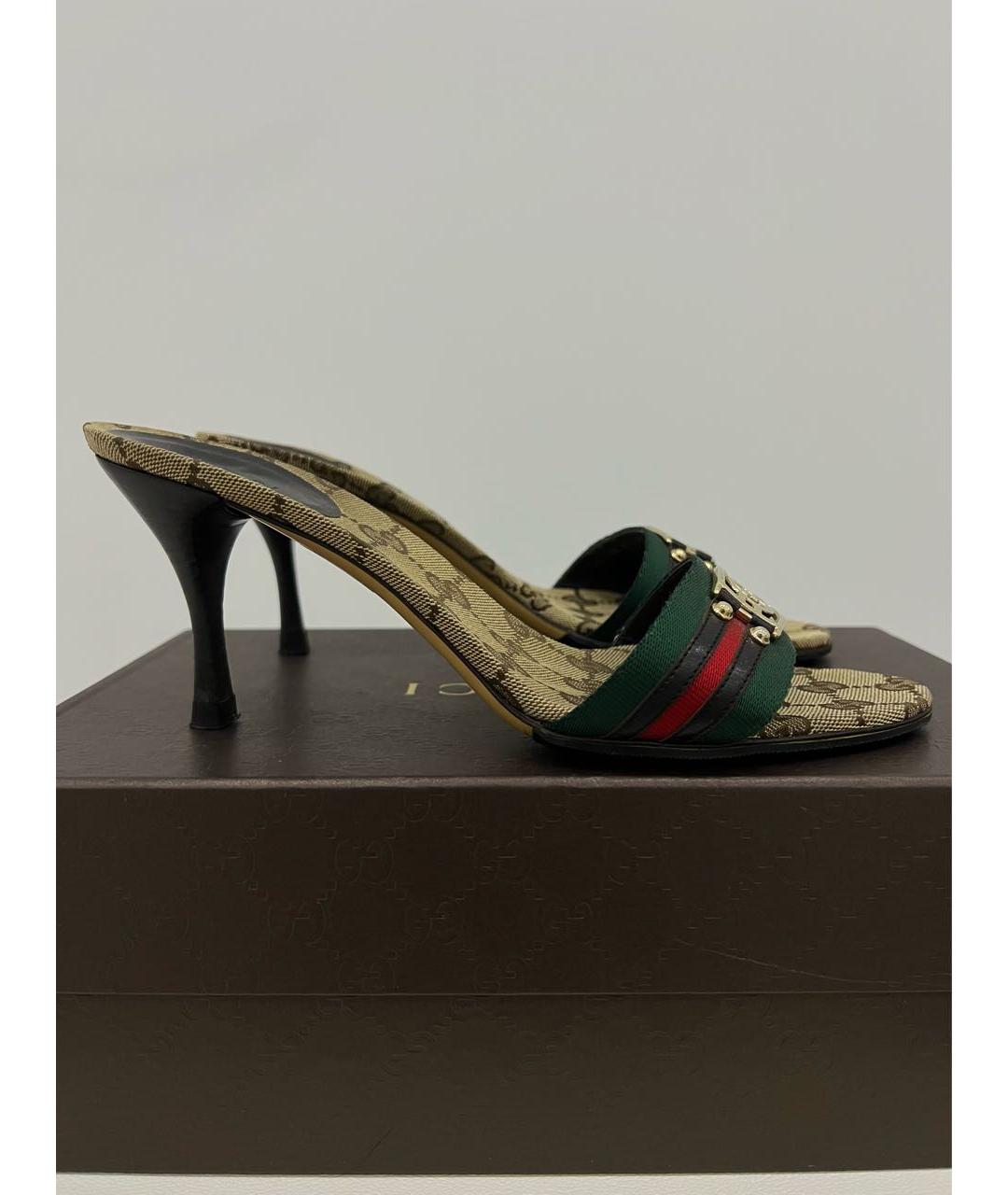 GUCCI Текстильные мюли, фото 2