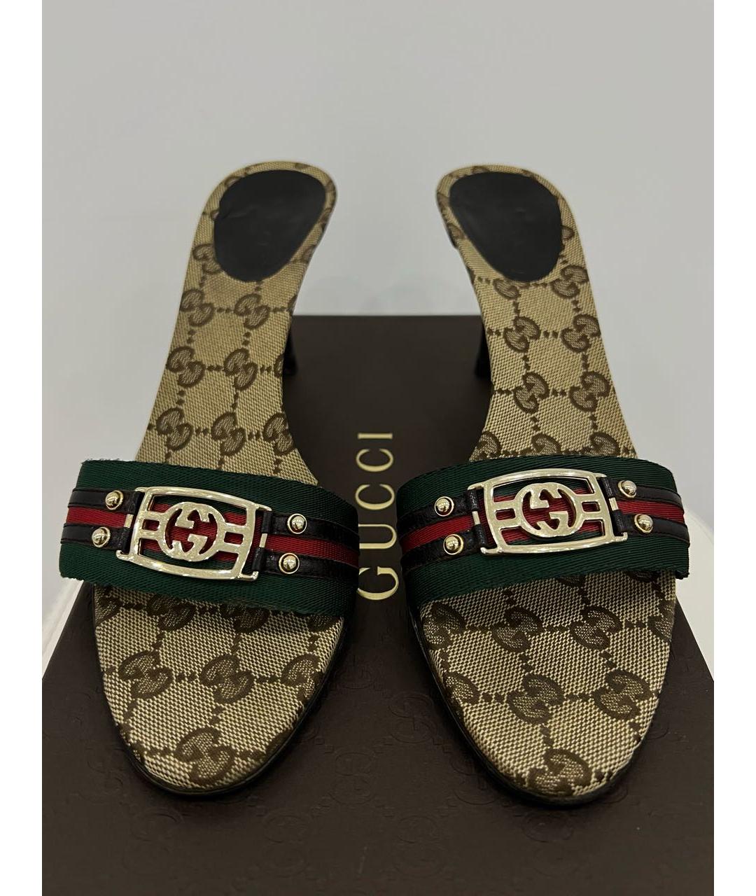 GUCCI Текстильные мюли, фото 3