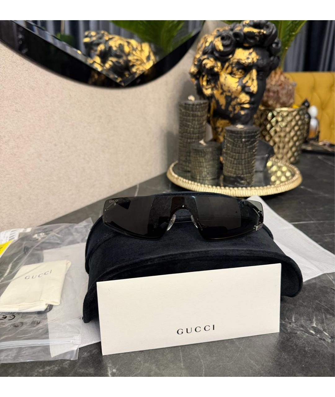 GUCCI Серые металлические солнцезащитные очки, фото 4