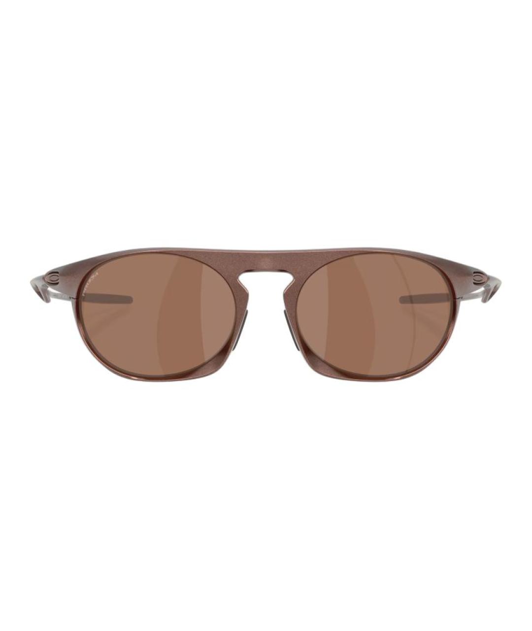 OAKLEY Коричневые металлические солнцезащитные очки, фото 2