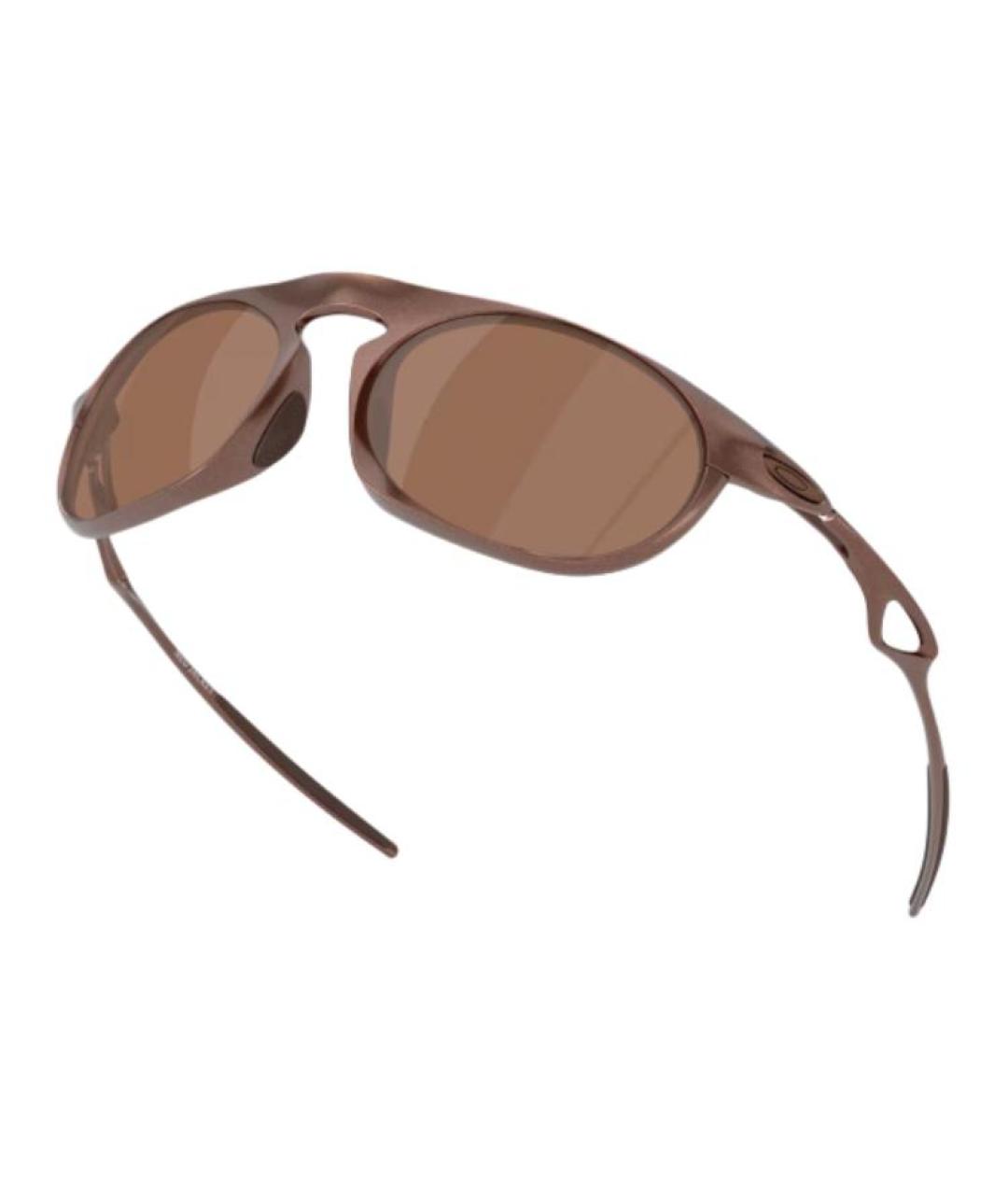 OAKLEY Коричневые металлические солнцезащитные очки, фото 4