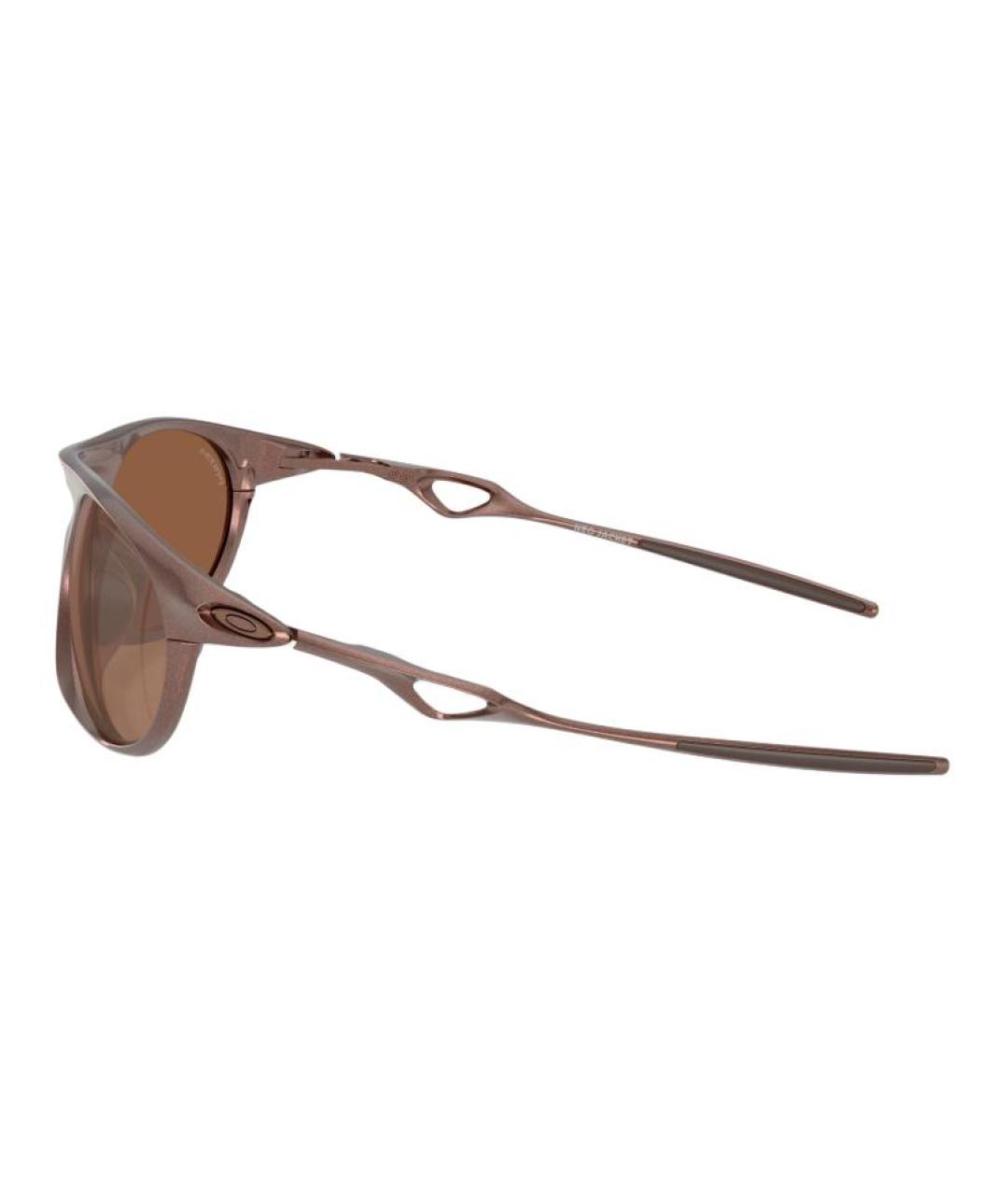 OAKLEY Коричневые металлические солнцезащитные очки, фото 3