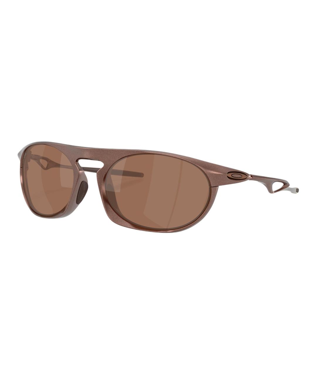 OAKLEY Коричневые металлические солнцезащитные очки, фото 1