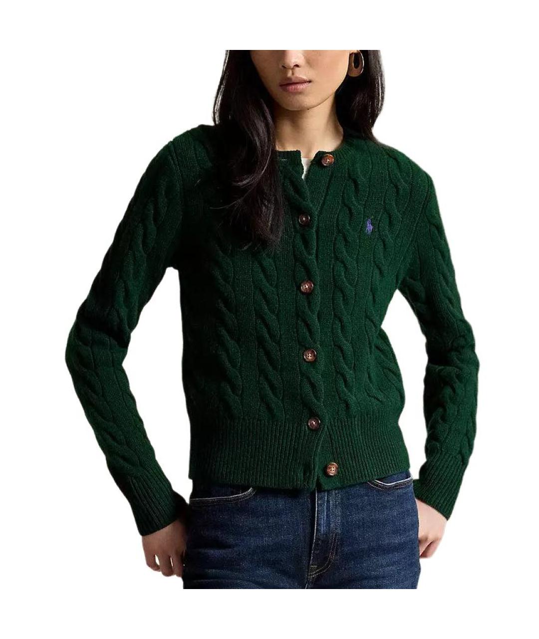 POLO RALPH LAUREN Зеленый кардиган, фото 3