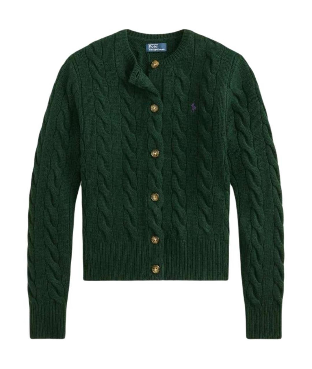 POLO RALPH LAUREN Зеленый кардиган, фото 1