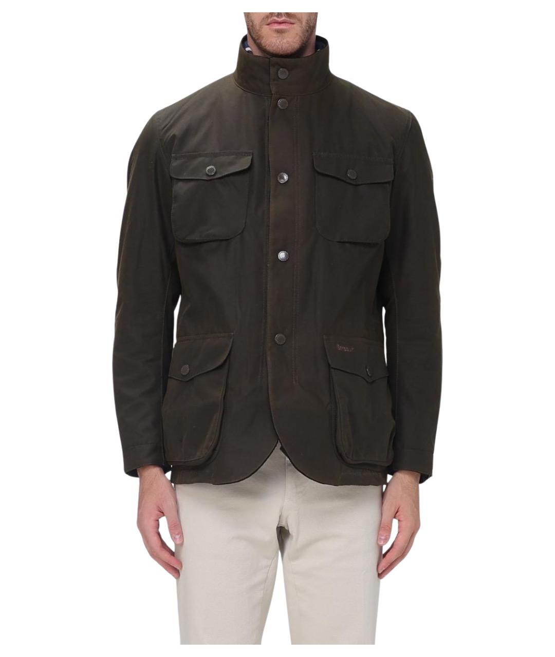 BARBOUR Коричневая хлопковая куртка, фото 1