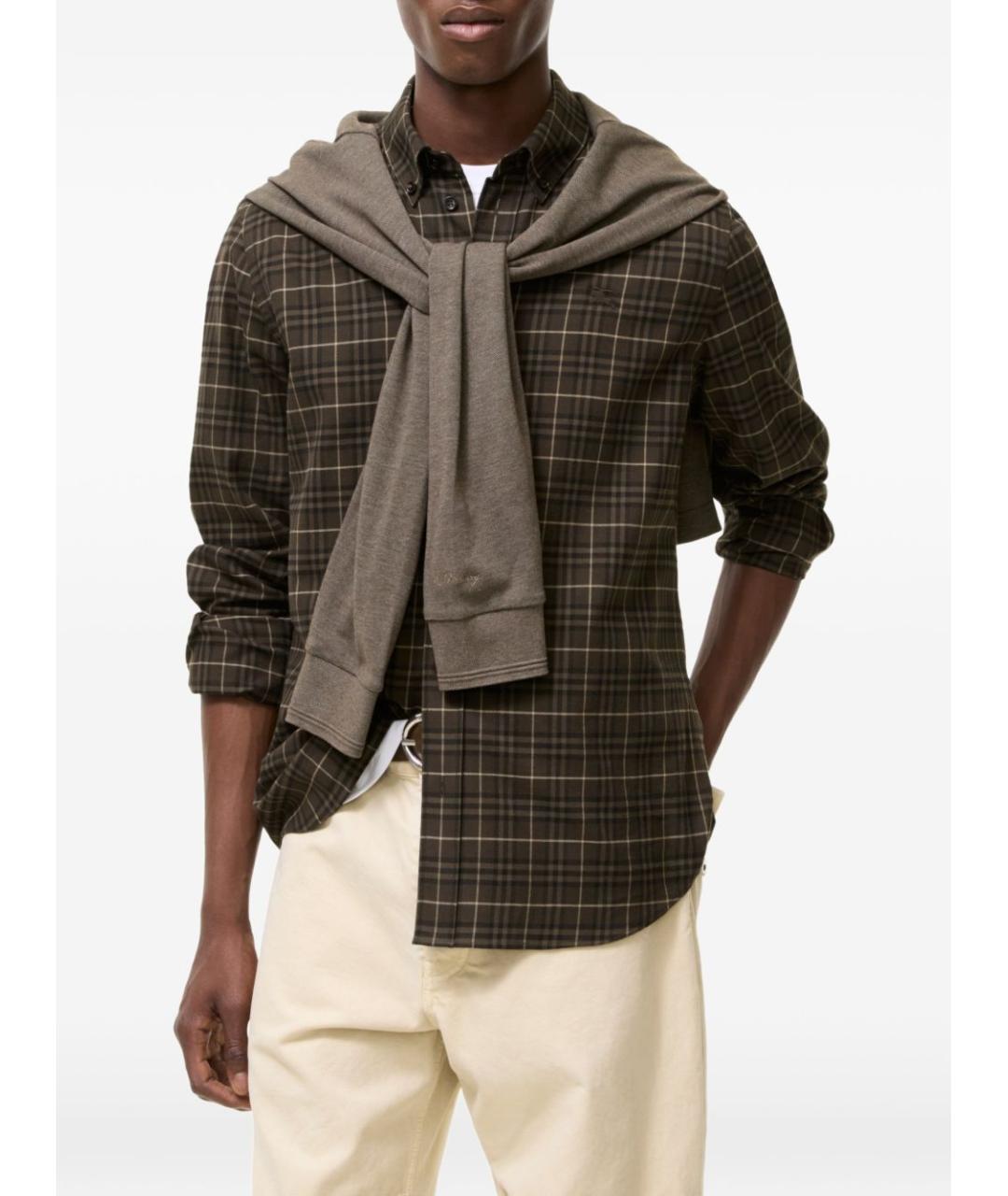 BURBERRY Коричневая кэжуал рубашка, фото 2