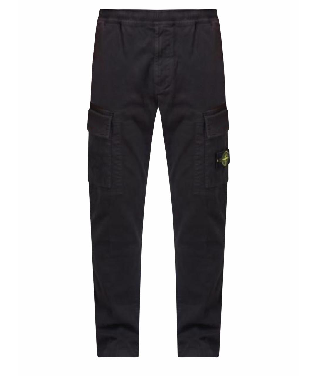 STONE ISLAND Черные брюки чинос, фото 6