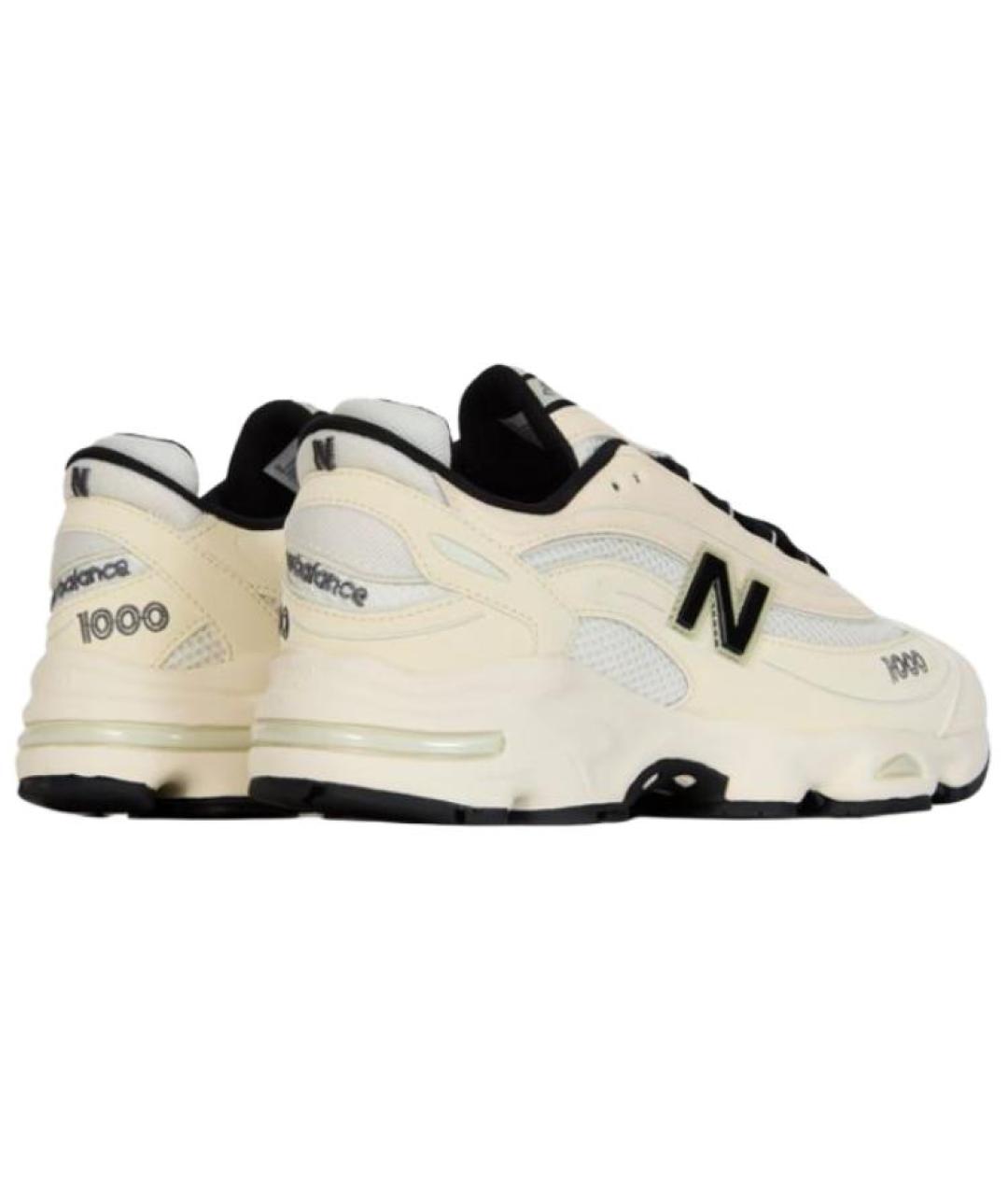 NEW BALANCE Бежевые кожаные низкие кроссовки / кеды, фото 4