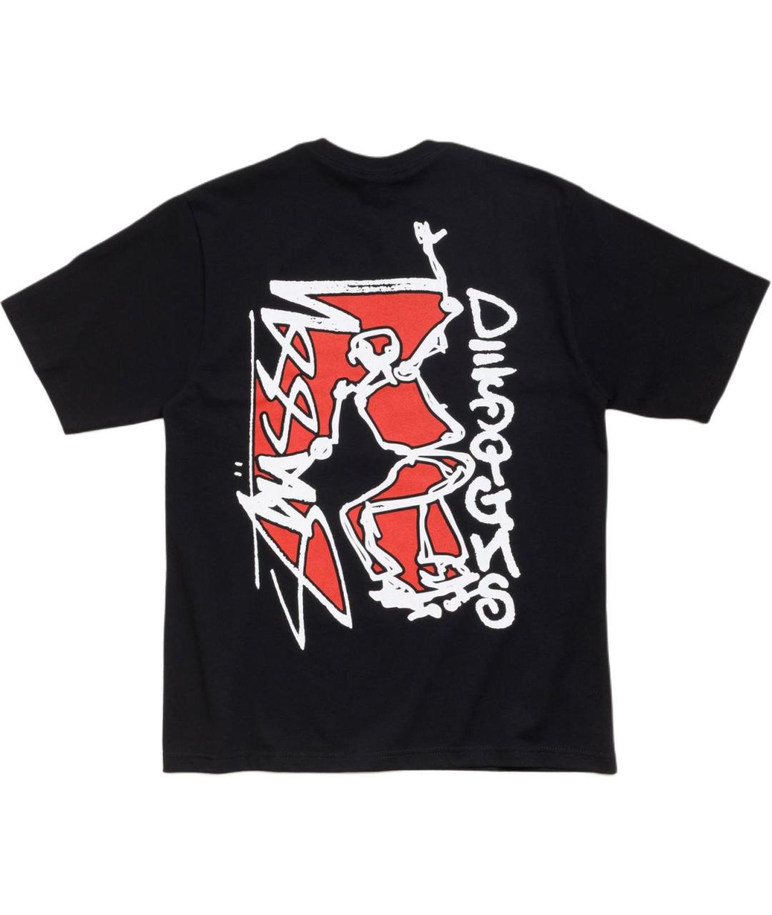 STUSSY Черная футболка, фото 2